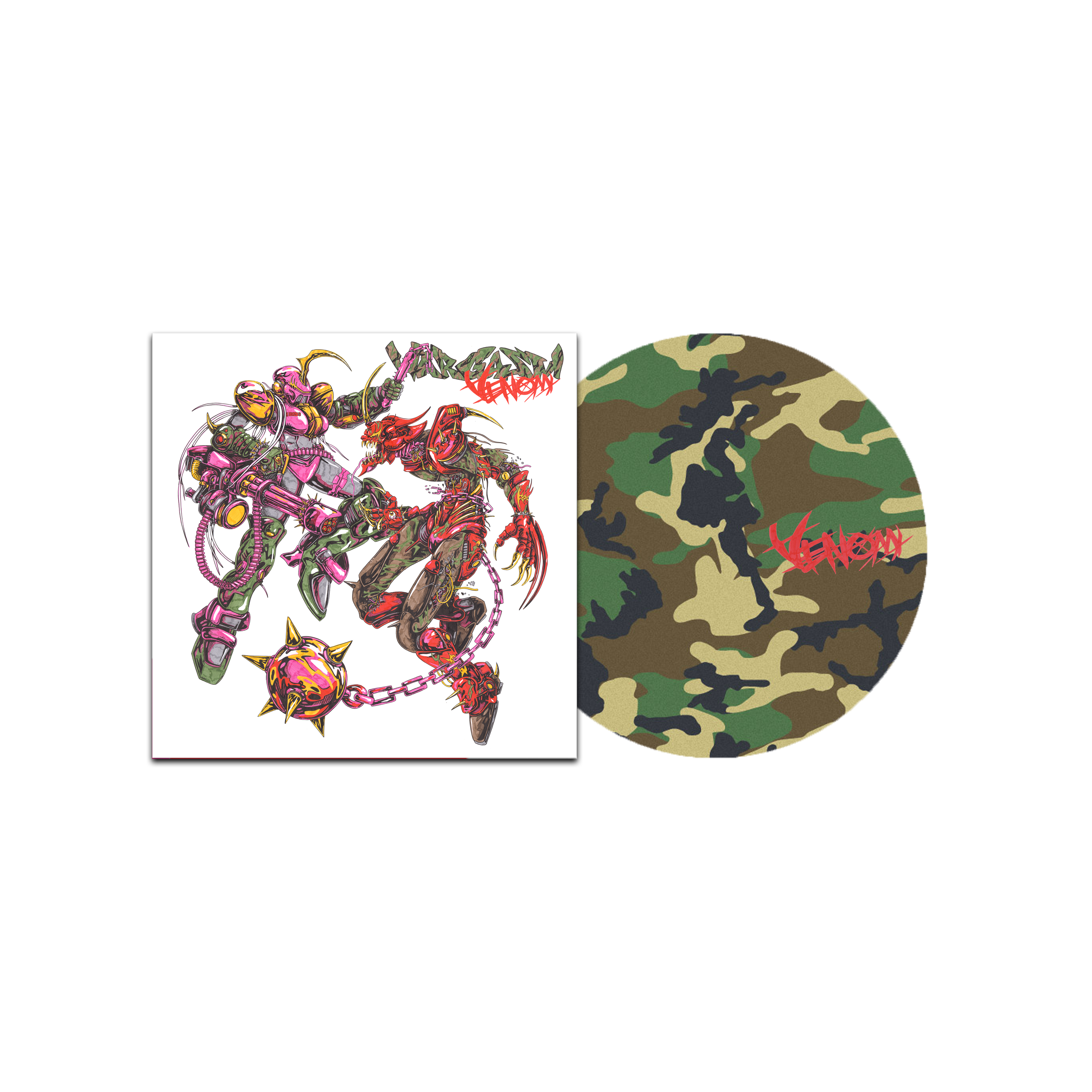 Venom: Camo Vinyl LP, CD + Signed Art Card